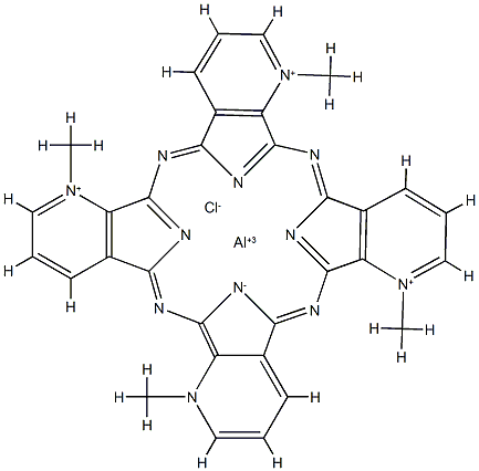 chloroaluminum-1,8,15,22-tetramethyl-tetrapyrido-porphyrazine Structure