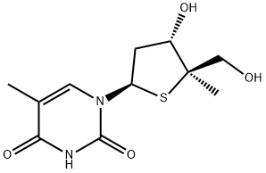 2'-deoxy-4'-methyl-4'-thiothymidine Structure