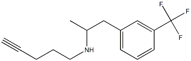 α-Methyl-N-(4-pentynyl)-m-(trifluoromethyl)benzeneethanamine Structure