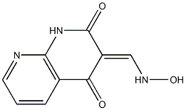 1,8-Naphthyridine-3-carboxaldehyde,1,2-dihydro-4-hydroxy-2-oxo-,3-oxime(9CI) 구조식 이미지