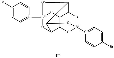 Bis(4-bromophenylboronic Acid) scyllo-Inositol Complex Dipotassium Tetrahydrate Structure