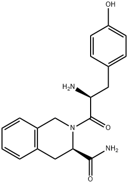 H-Tyr-D-1,2,3,4-tetrahydroisoquinoline-3-carboxamide . HCl 구조식 이미지