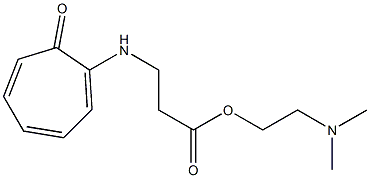 N-(7-Oxo-1,3,5-cycloheptatrien-1-yl)-β-alanine 2-(dimethylamino)ethyl ester Structure