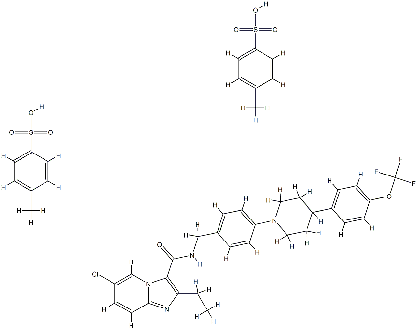 Q203 Ditosylate 구조식 이미지