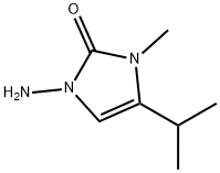 2H-Imidazol-2-one,1-amino-1,3-dihydro-3-methyl-4-(1-methylethyl)-(9CI) 구조식 이미지