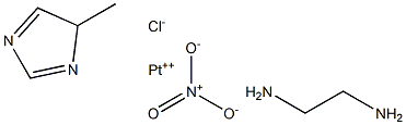 클로로(에틸렌디아민)(1-메틸이미다졸-N(3))백금(II) 구조식 이미지