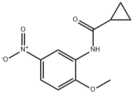 N-(2-methoxy-5-nitrophenyl)cyclopropanecarboxamide Structure