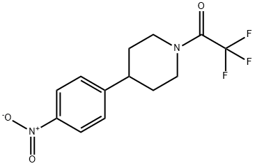 2,2,2-trifluoro-1-(4-(4-nitrophenyl)piperidin-1-yl)ethanone 구조식 이미지