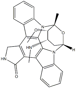 (-)-Staurosporine Structure