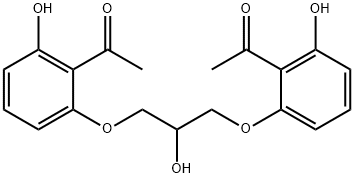 CROMOLYNSODIUM관련화합물A(25MG)(1,3-BIS-(2-ACETYL-3-HYDROXYPHENOXY)-2-PROPANOL)(AS) 구조식 이미지
