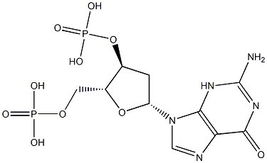 2'-데옥시구아노신3',5'-디포스페이트 구조식 이미지