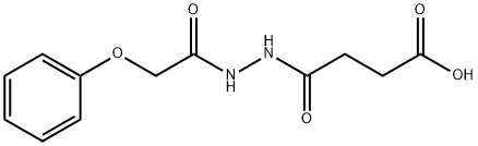 4-oxo-4-[2-(2-phenoxyacetyl)hydrazino]butanoic acid Structure