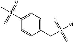 (4-(methylsulfonyl)phenyl)methanesulfonyl chloride Structure