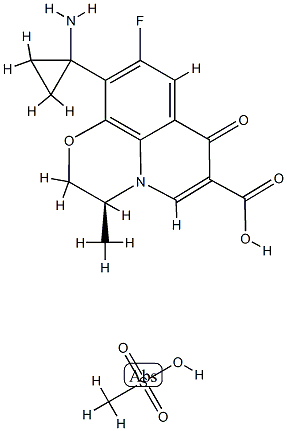 Pazufloxacin mesilate Structure