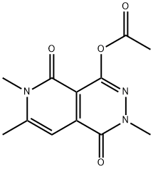 (4,8,9-trimethyl-5,10-dioxo-3,4,9-triazabicyclo[4.4.0]deca-2,7,11-trie n-2-yl) acetate 구조식 이미지