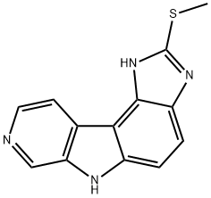 Pyrido[4,3:4,5]pyrrolo[3,2-e]benzimidazole,  1,6-dihydro-2-(methylthio)- Structure