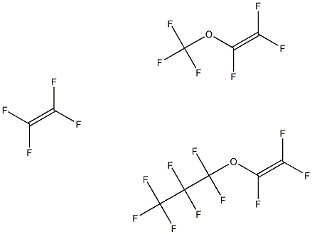 1,1,1,2,2,3,3-Heptafluoro-3-[(trifluoroethenyl)oxy]propane polymer with tetrafluoroethene and trifluoro(trifluoromethoxy)ethene Structure