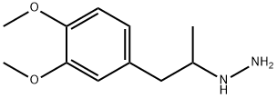 1-(3,4-디메톡시-α-메틸페네틸)하이드라진 구조식 이미지