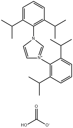 1,3-Bis(2,6-di-i-propylphenyl)imidazolium bicarbonate 구조식 이미지