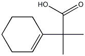 α,α-Dimethyl-1-cyclohexene-1-acetic acid Structure