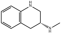 (R)-N-메틸-1,2,3,4-테트라하이드로퀴놀린-3-aMine 구조식 이미지