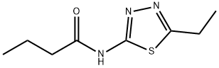 N-(5-ethyl-1,3,4-thiadiazol-2-yl)butanamide 구조식 이미지