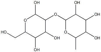 BLOOD GROUP H DISACCHARIDE [FUC-ALPHA1-2)GAL] Structure