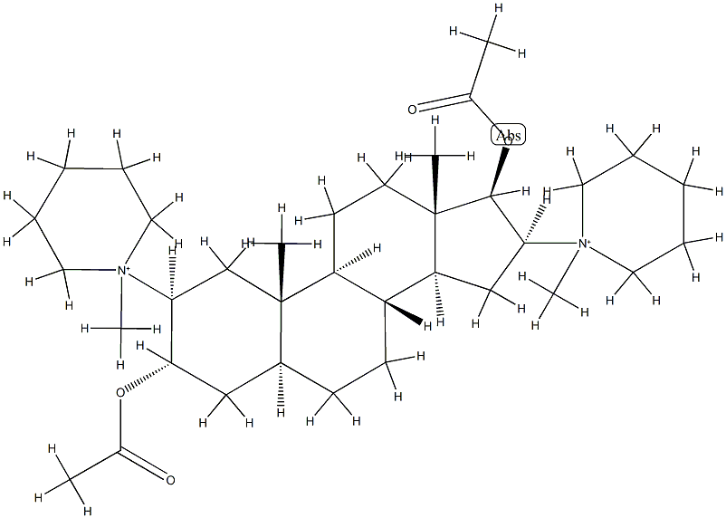 Androstane, piperidinium deriv. 구조식 이미지