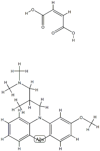 Phenothiazine, 10-[3-(dimethylamino)-2-methylpropyl]-2-methoxy-, maleate (1:1) (8CI) Structure