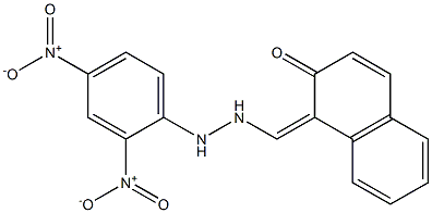 1-Naphthalenecarboxaldehyde,2-hydroxy-, 2-(2,4-dinitrophenyl)hydrazone 구조식 이미지