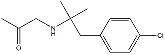 1-(p-클로로-α,α-디메틸페네틸아미노)프로판-2-온 구조식 이미지