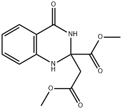 1,2,3,4-테트라히드로-2-(메톡시카르보닐)-4-옥소-2-퀴나졸린아세트산메틸에스테르 구조식 이미지
