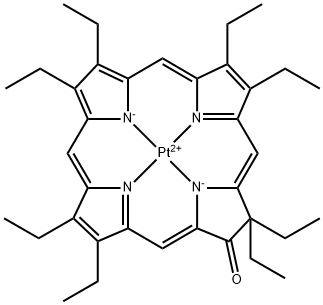 Pt(II) Octaethylporphine ketone 구조식 이미지