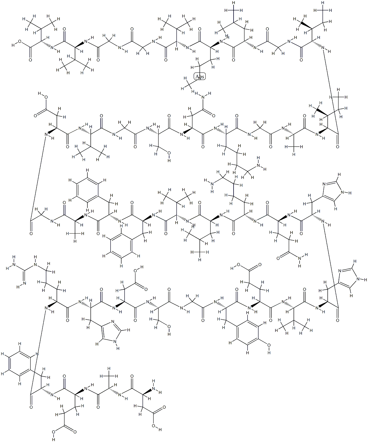 (Gly22)-Amyloid β-Protein (1-40) Structure