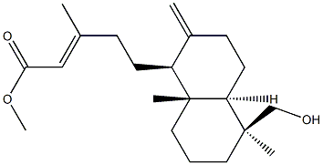 (13E)-19-하이드록시랍다-8(17),13-디엔-15-오산메틸에스테르 구조식 이미지