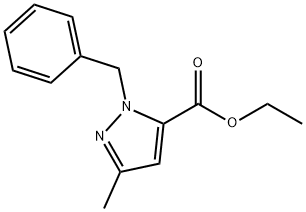 ethyl 1-benzyl-3-methyl-1H-pyrazole-5-carboxylate 구조식 이미지