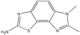 6H-Imidazo[4,5-g]benzothiazole,2-amino-6,7-dimethyl-(8CI) 구조식 이미지