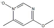피리미딘,4-메톡시-6-메틸-,1-옥사이드(6CI,8CI,9CI) 구조식 이미지