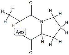 1H-Pyrrolo[2,1-c][1,4]oxazine-1,4(3H)-dione,tetrahydro-3-methyl-(9CI) Structure