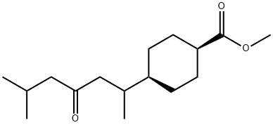 4β-(1,5-디메틸-3-옥소헥실)사이클로헥산-1β-카르복실산메틸에스테르 구조식 이미지