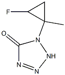 5H-Tetrazol-5-one,1-(2-fluoro-1-methylcyclopropyl)-1,2-dihydro-(9CI) Structure