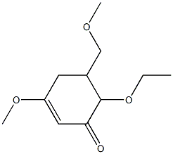 2-Cyclohexen-1-one,6-ethoxy-3-methoxy-5-(methoxymethyl)-(9CI) Structure