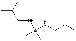 Silanediamine, 1,1-dimethyl-N,N'-bis(2-methylpropyl)- 구조식 이미지