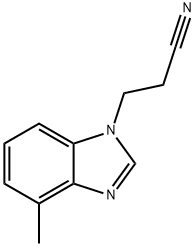 1H-벤즈이미다졸-1-프로판니트릴,4-메틸-(9CI) 구조식 이미지