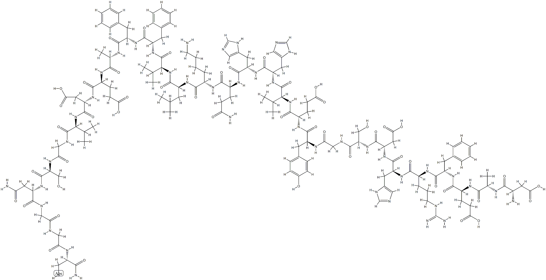 (Gly2,Cys3)-Amyloid β-Protein (1-30) 구조식 이미지