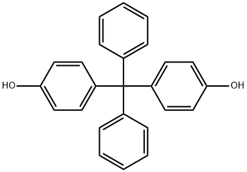 4,4'-Dihydroxytetraphenylmethane Structure