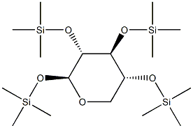 1-O,2-O,3-O,4-O-Tetrakis(trimethylsilyl)-β-D-xylopyranose Structure