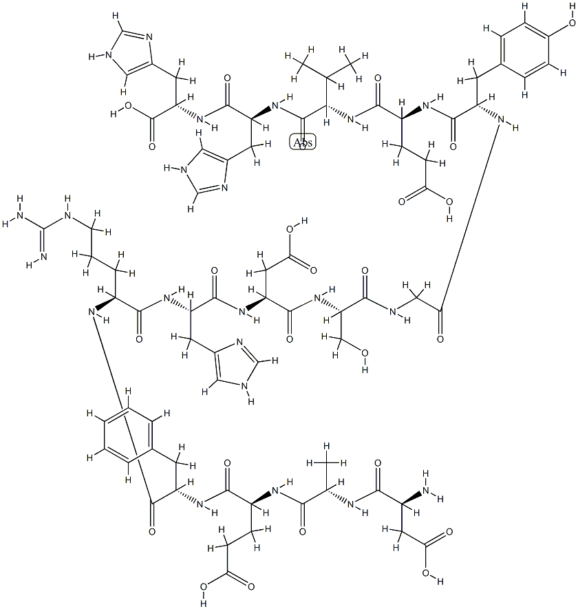 Amyloid Beta-Protein (1-14) 구조식 이미지