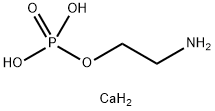 2-Aminoethyl dihydrogen phosphate calcium salt (2:1) Structure