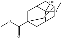 4-HYDROXY-4-METHOXY-3-ADAMANTANE-1-CARBOXYLIC METHYL  ESTER 구조식 이미지